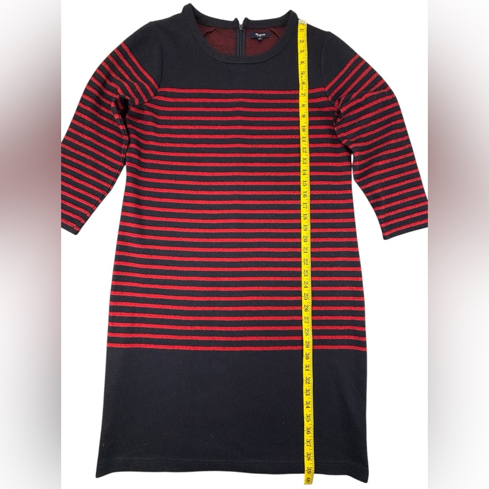 Madewell | Wool Blend Mariner Stripe Midi Sweater Dress | Large | Like New!! - Picture 2 of 7